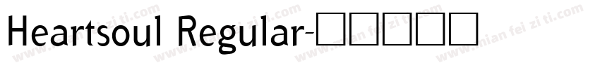 Heartsoul Regular字体转换